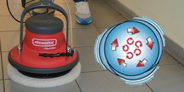 Cleanfix Floor Mac, вибрационная поломоечная машина, полировальная машина, антивибрационная система PAD