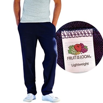 FRUIT OF THE LOOM SPODNIE DRESOWE LEKKIE Granat3XL