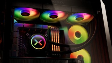 Водяной кулер KRUX HydroX 360 ARGB AIO, 3x120 мм вентилятора ARGB