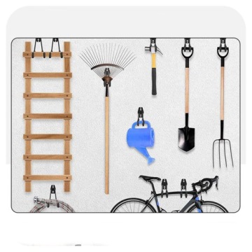 12 шт. ГАРАЖНЫЕ КРЮЧКИ, ЧЕРНЫЕ НАСТЕННЫЕ ДЕРЖАТЕЛИ ДЛЯ ВЕЛОСИПЕДОВ, КАБЕЛИ, ИНСТРУМЕНТЫ