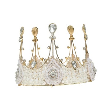 Korona ślubna Tiara Eleganckie dodatki do włosów panny młodej Urok nakrycia głowy 11cm x 8cm