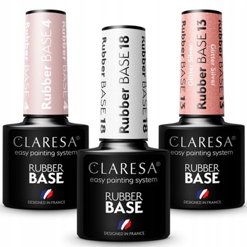 3X BAZA KAUCZUKOWA CLARESA RUBBER lakier hybrydowy