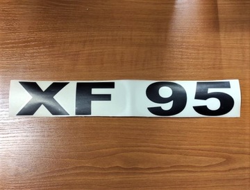 NAKLEJKA LOGO TIR 30CMX5CM XF 95 CZARNA