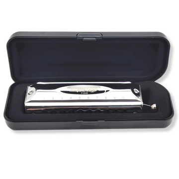 Harmonijka ustna chromatyczna 10-kanałowa 40-tonowa C-dur EastTop T10-40