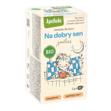 Екологічний чай для дітей на сон з мелісою біо APOTHEKE