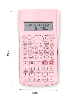 Розовый научный калькулятор 2 линии 240 функций Школа