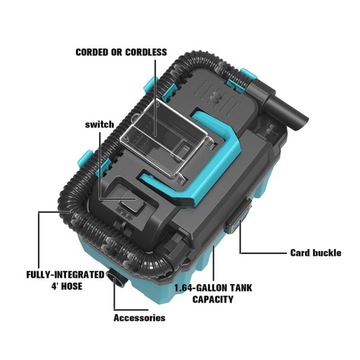 Бесщеточный пылесос с высокой мощностью всасывания.