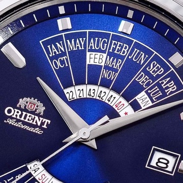 ЧАСЫ-КАЛЕНДАРЬ МНОГОЛЕТНИЙ ORIENT с гравировкой