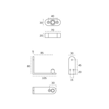 Zawias pivot IN.05.202
