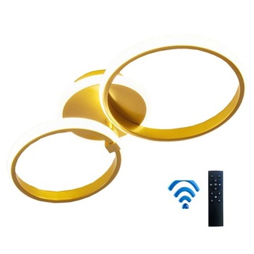 LAMPA WISZĄCA RING PLAFON okrąg żyrandol LED PILOT 3 BARWY