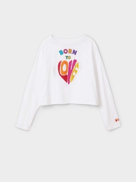 Desigual Bluzka 23WGTK02 Biały Regular Fit