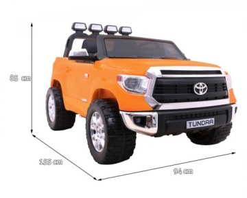 Toyota Tundra XXL для детей Оранжевый + Пульт + Багажник + Светодиоды + Аудио