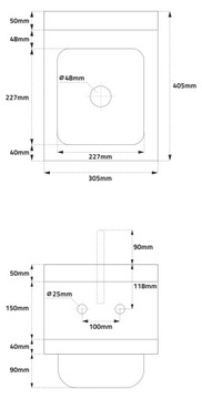 РАКОВИНА ПОДВЕСНАЯ МЕДИЦИНСКАЯ МОЙКА ДЛЯ ОФИСА 30см FV