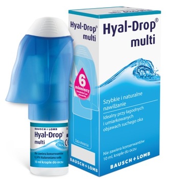 Krople nawilżające do oczu Hyal-Drop Multi - 10 ml