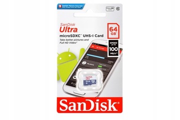 Карта памяти SanDisk ULTRA Micro SDXC 64 ГБ/100