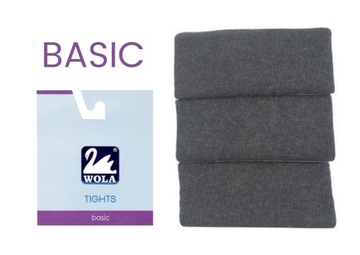 Rajstopy Wola Basic bawełna #browncoal 104-110