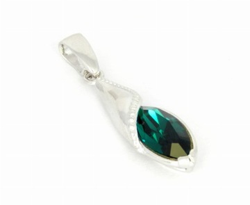 Wisior z kryształem Swarovskiego Emerald