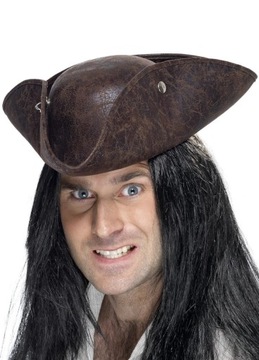 Kapelusz skórzany TRICORN PIRACKI