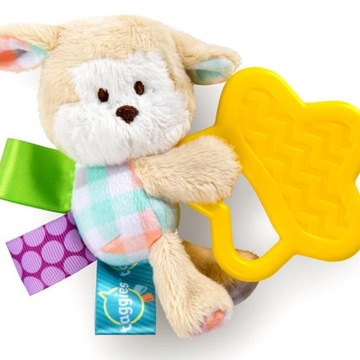 BRIGHT STARTS Zawieszka Gryzak pluszak z metkami