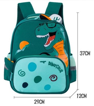 ДЕТСКИЙ РЮКЗАК ДЛЯ ДОШКОЛЬНИКОВ ПУТЕШЕСТВУЮЩИЙ ДИНОЗАВР ЗЕЛЕНЫЙ