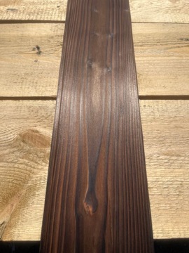 Обожженная доска Shou Sugi Ban - ель скандинавская.