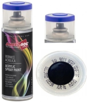 SPRAY CZARNY LAKIER AKRYLOWY CZARNY GRAFITOWY RAL9011