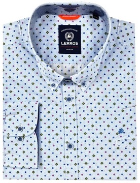 Koszula męska niebieska we wzory LERROS r. 3XL