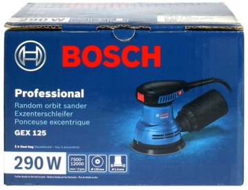 ЭКСЦЕНТРИЧЕСКАЯ ШЛИФОВАЛЬНАЯ МАШИНА 290W GEX 125 BOSCH