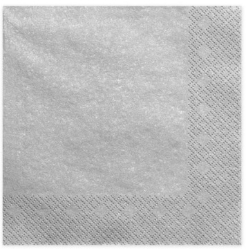 Serwetki Srebrne Srebrny 33x33 cm Urodziny Ślub