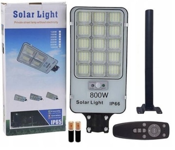 LAMPA LED SOLARNA LATARNIA ULICZNA 800W 23Ah