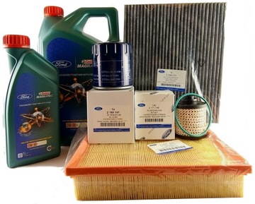 ZESTAW ORYGINALNYCH FILTRÓW + CASTROL 0w30 MONDEO MK5 2,0L DURATORQ 180 KM