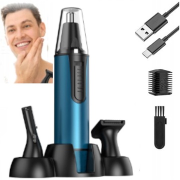 TRYMER GOLARKA DO NOSA USZU BRODY WŁOSÓW ZAROSTU 3w1 MOCNY USB PODSTAWKA