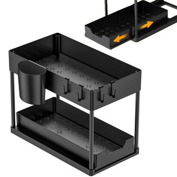 2-TIER SINK RACK FOR ORGANIZER USUWANY 2 KUBKI