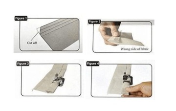 Подшивающая лапка подшивает подрубочный рубильный станок примерно на 16 мм (5/8 дюйма)