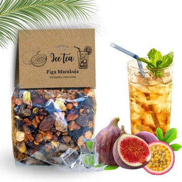 Herbatka owocowa liściasta herbata mrożona napój 100g Figa Marakuja ice tea
