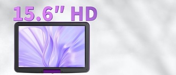 Портативный автомобильный DVD-плеер с ЖК-дисплеем 15,6 дюйма, HD 1280P, USB, 5000 мАч, 2 шт.