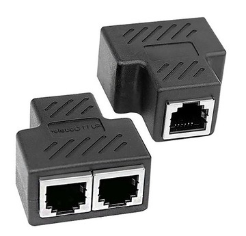 ROZDZIELACZ ROZGAŁĘZIACZ KABLA SIECIOWEGO LAN RJ-45 - 2 x RJ-45 - 2 SZTUKI