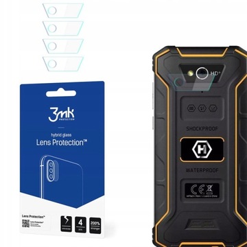 ZESTAW 4x SZKŁO HYBRYDOWE 3MK NA APARAT OBIEKTYW DO MYPHONE HAMMER ENERGY 2