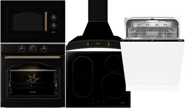 Zestaw GORENJE BOS67372CLB + BM235CLB + GI6421CLBSC + DK63MCLB + GV642C60