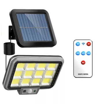 Halogen solarny 30w pilot, czujnik ruchu i zmierzc
