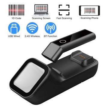 Ручной сканер штрих-кодов BT/2,4G/USB