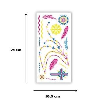 ВРЕМЕННАЯ ТАТУ, МОЮЩАЯСЯ, СВЕТЯЩАЯСЯ, ФЛУОРЕСЦЕНТНАЯ НАКЛЕЙКА ДЛЯ ТЕЛА, ЛИЦА