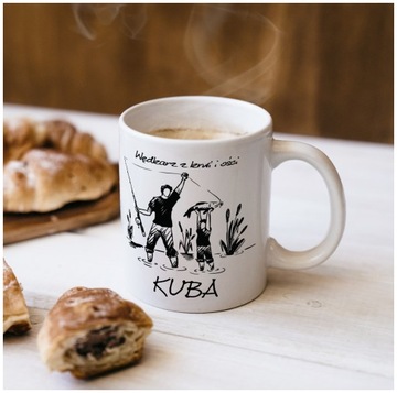 Кружка рыболова. Ваше имя. Рыбак из плоти и крови.