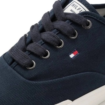 Granatowe tenisówki damskie TOMMY HILFIGER trampki