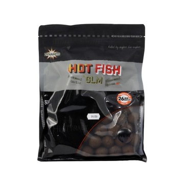 Kulki proteinowe Dynamite Baits HOT FISH & GLM 1kg 26mm na karpie i amury