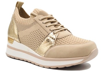 Buty Damskie Sportowe Sneakersy Koturn Siatka 40