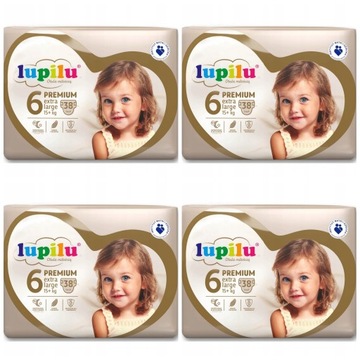LUPILU Pieluchy PREMIUM 6 Ekstra Large 15+kg 152sz