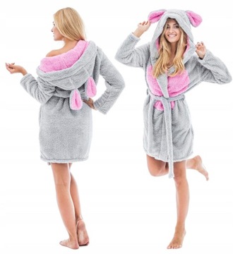 Szlafrok damski KIGURUMI myszka M 38 miękki ciepły