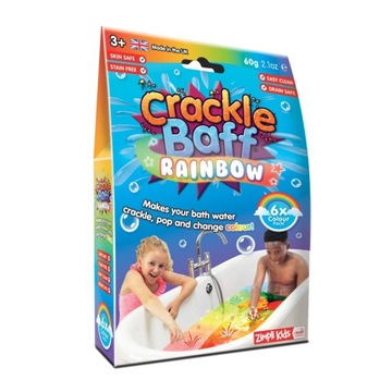 Zimpli Kids Strzelający proszek do kąpieli Crackle Baff Colours 3+