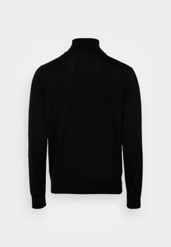 Sweter wełniany z golfem męski LACOSTE czarny L